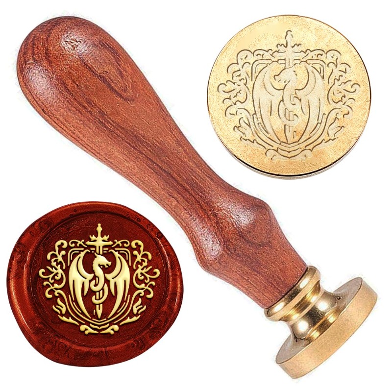 1 adet ejderha kılıç mühür mum - Wax Seal Stamp Set incelemesi ve fiyatı
